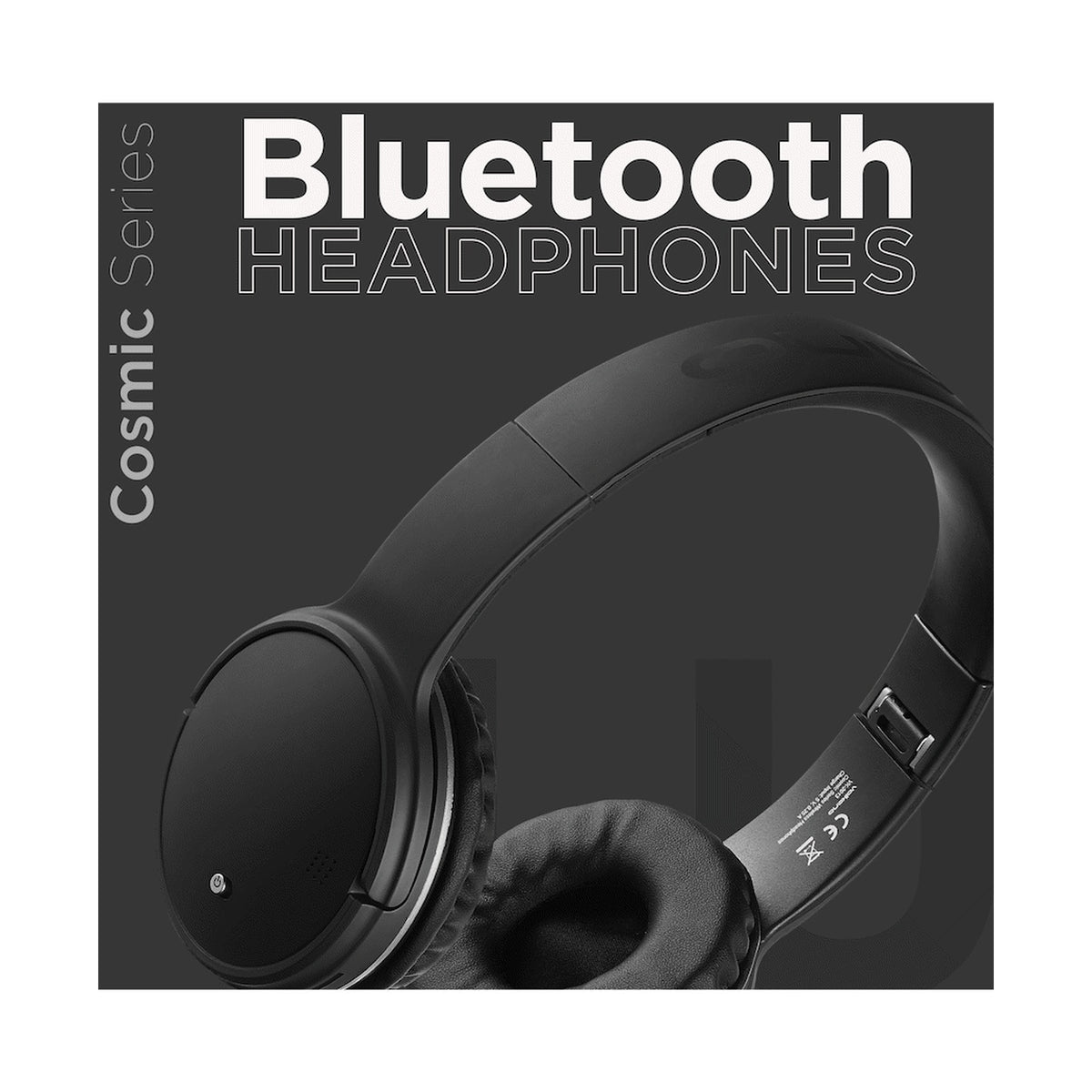 Volkano Cosmic Series Bluetooth Headphones - Black