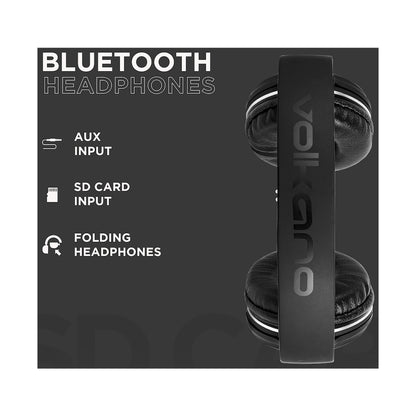 Volkano Cosmic Series Bluetooth Headphones - Black