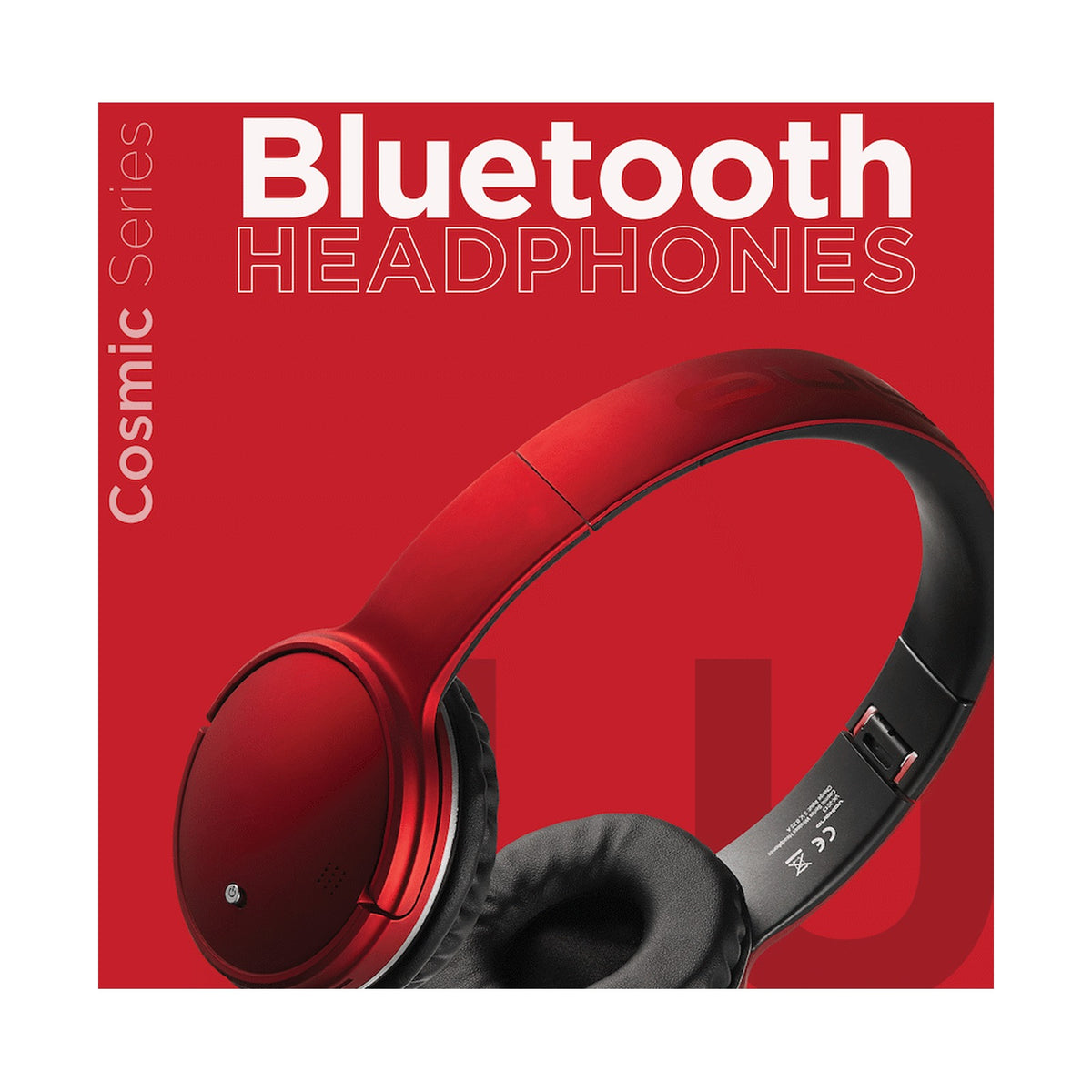 Volkano Cosmic Series Bluetooth Headphones - Red