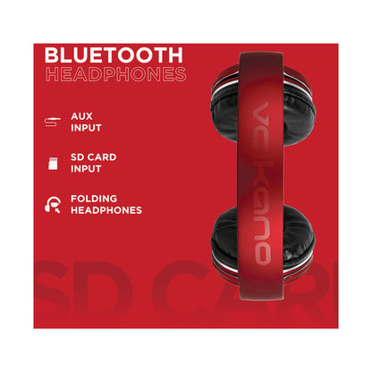 Volkano Cosmic Series Bluetooth Headphones - Red
