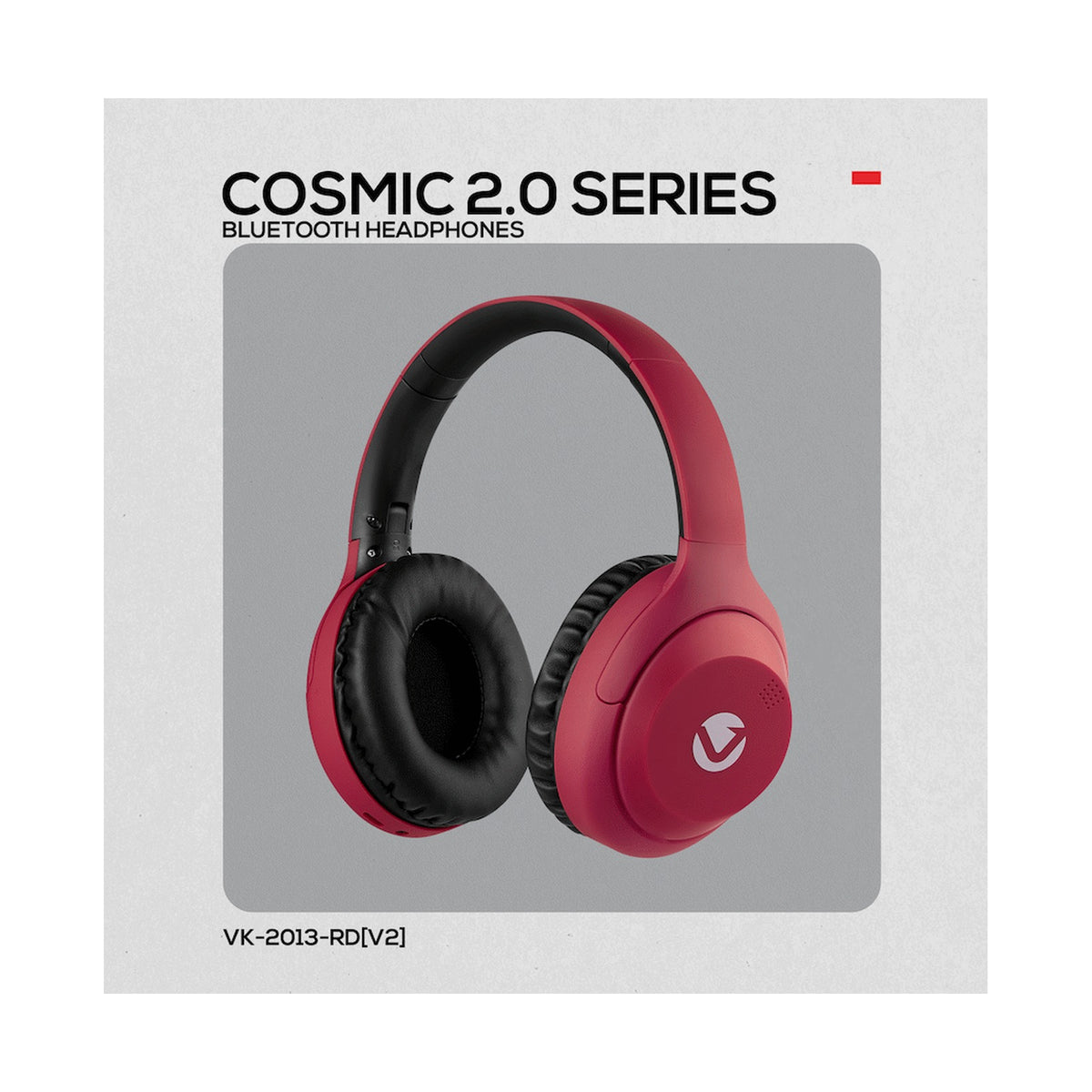 Volkano Cosmic 2 Series Bluetooth Headphones - Red