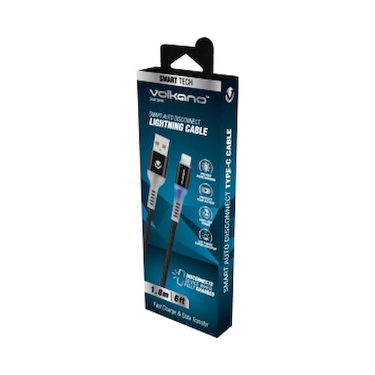Volkano Smart Series Auto Disconnect Lightning Cable, 1.8m