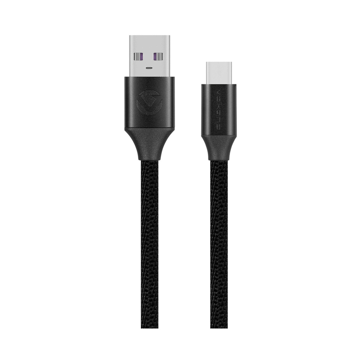 Volkano Weave Series Braided Type-C Cable 3m 30w - Black