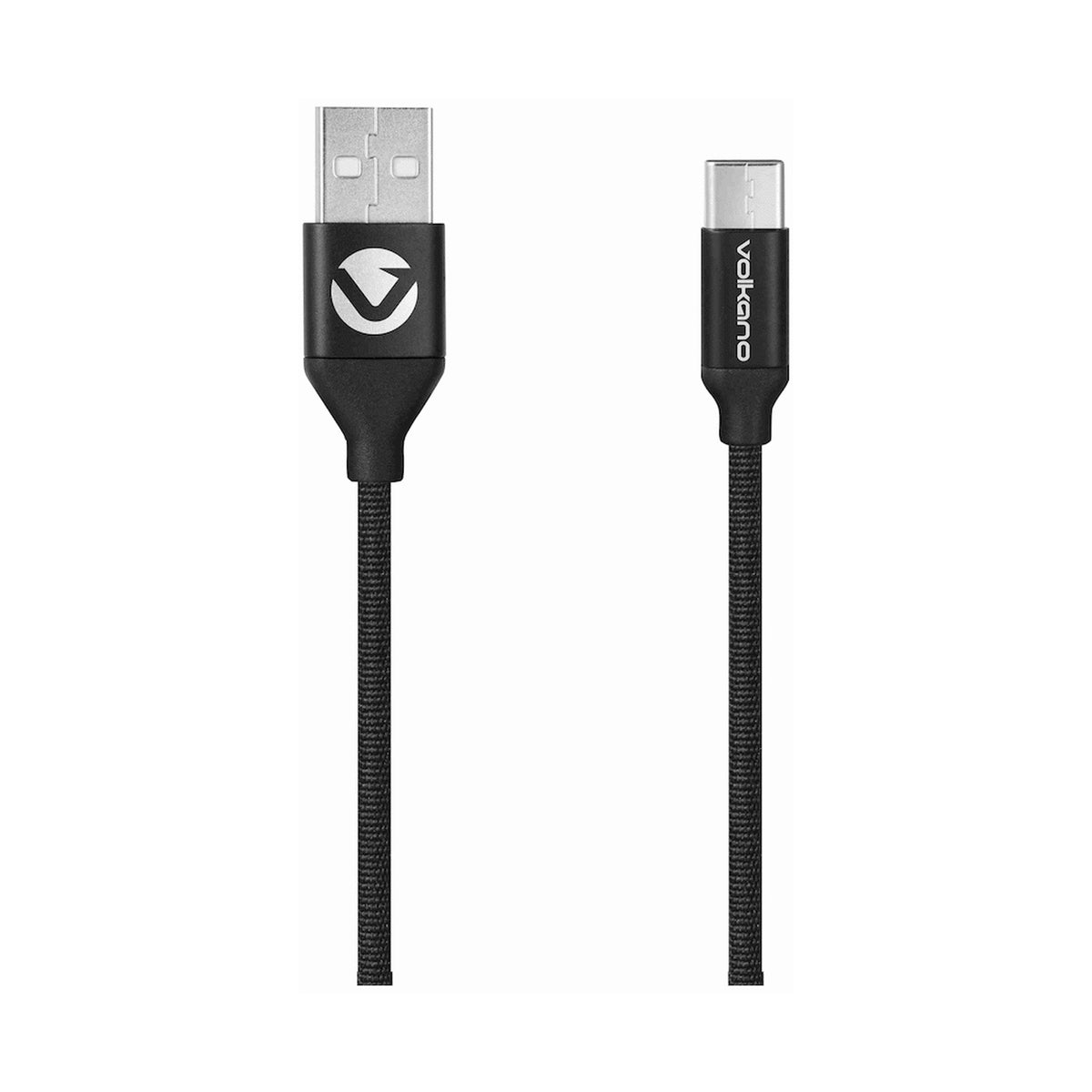 Volkano Weave Series Fabric Braided Micro-USB Cable 3m - Black