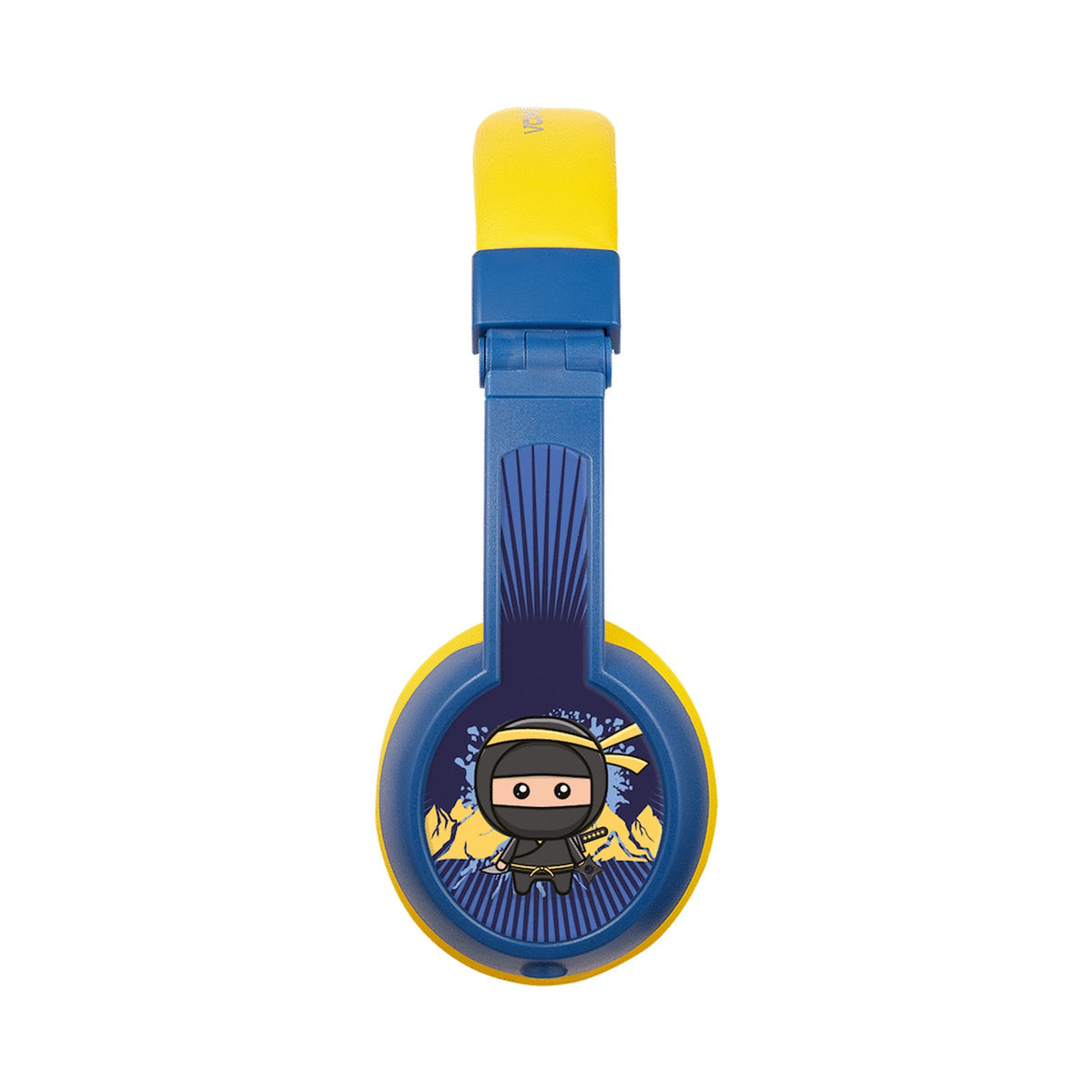 Volkano Sidekick Series Wired Kiddies Headphones with Share Port - Yellow/Blue