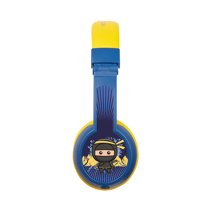 Volkano Sidekick Series Wired Kiddies Headphones with Share Port - Yellow/Blue