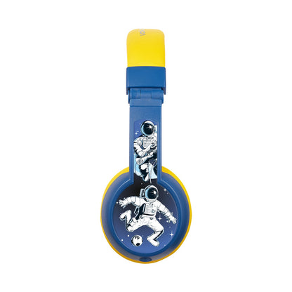 Volkano Sidekick Series Wired Kiddies Headphones with Share Port - Yellow/Blue