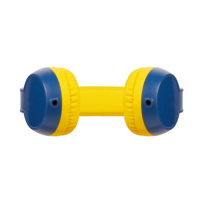 Volkano Sidekick Series Wired Kiddies Headphones with Share Port - Yellow/Blue