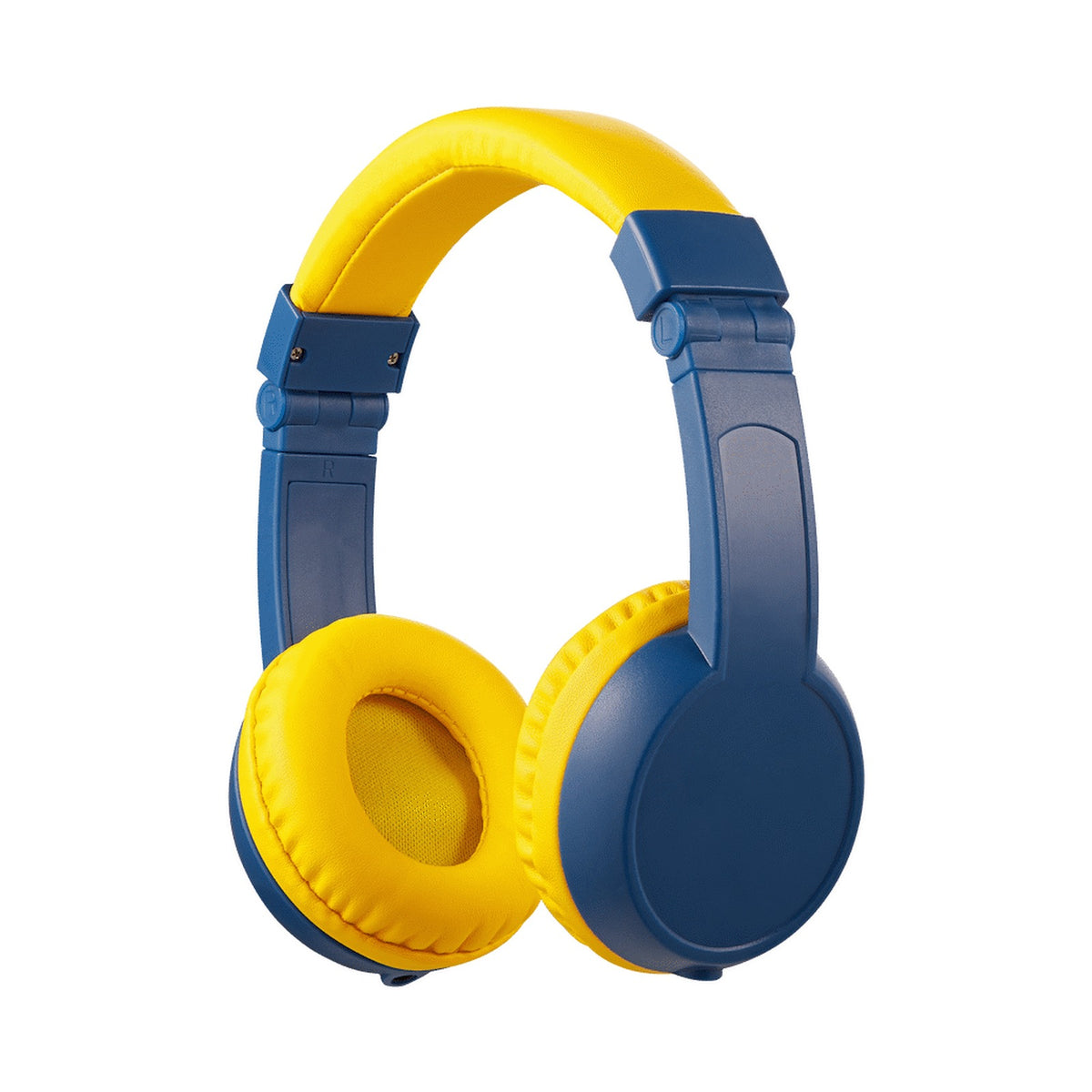 Volkano Sidekick Series Wired Kiddies Headphones with Share Port - Yellow/Blue