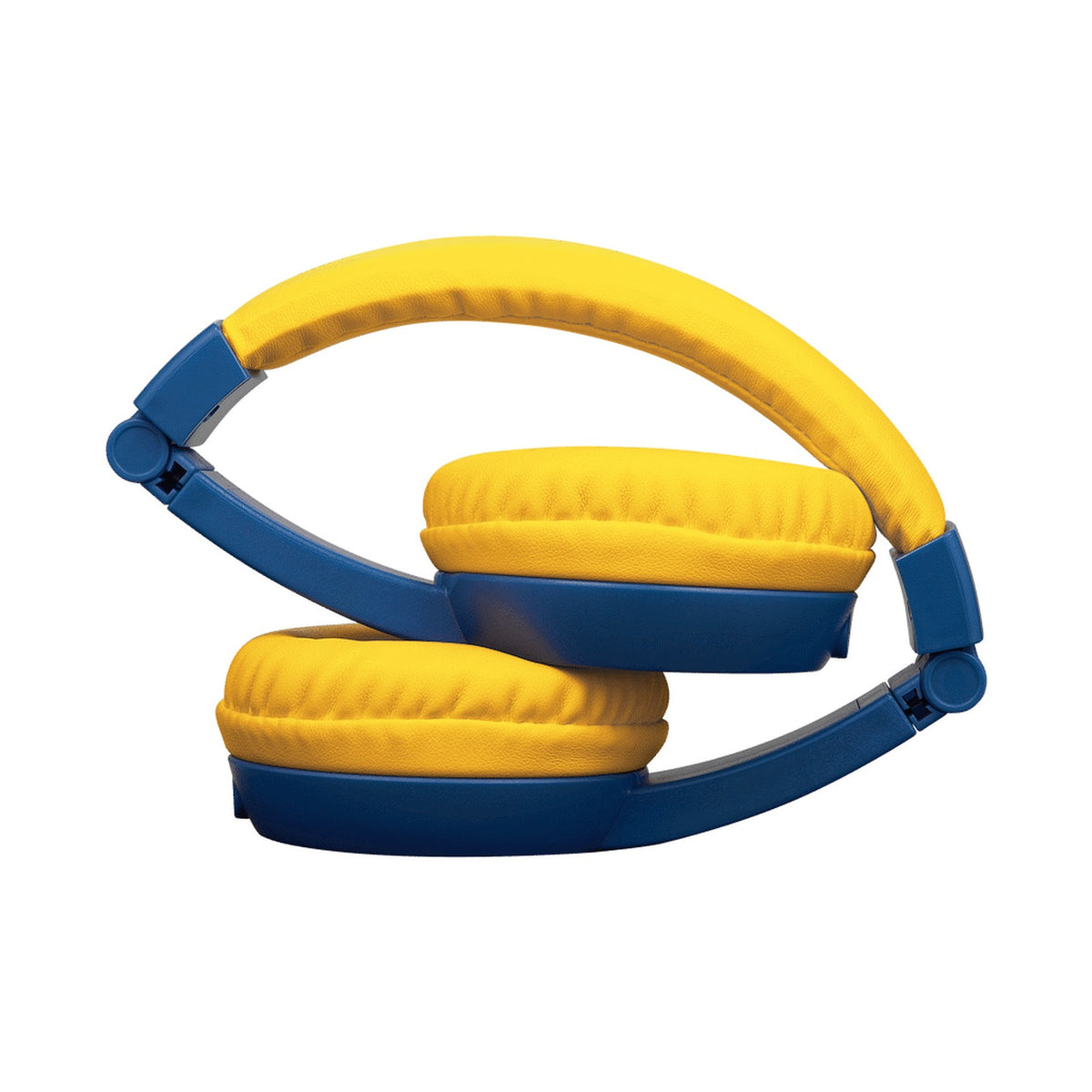 Volkano Sidekick Series Wired Kiddies Headphones with Share Port - Yellow/Blue