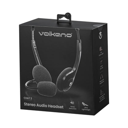 Volkano Chat 2 Stereo Headset with Boom Microphone