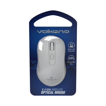 Volkano Sodium Series 2.4ghz Wireless Mouse - White