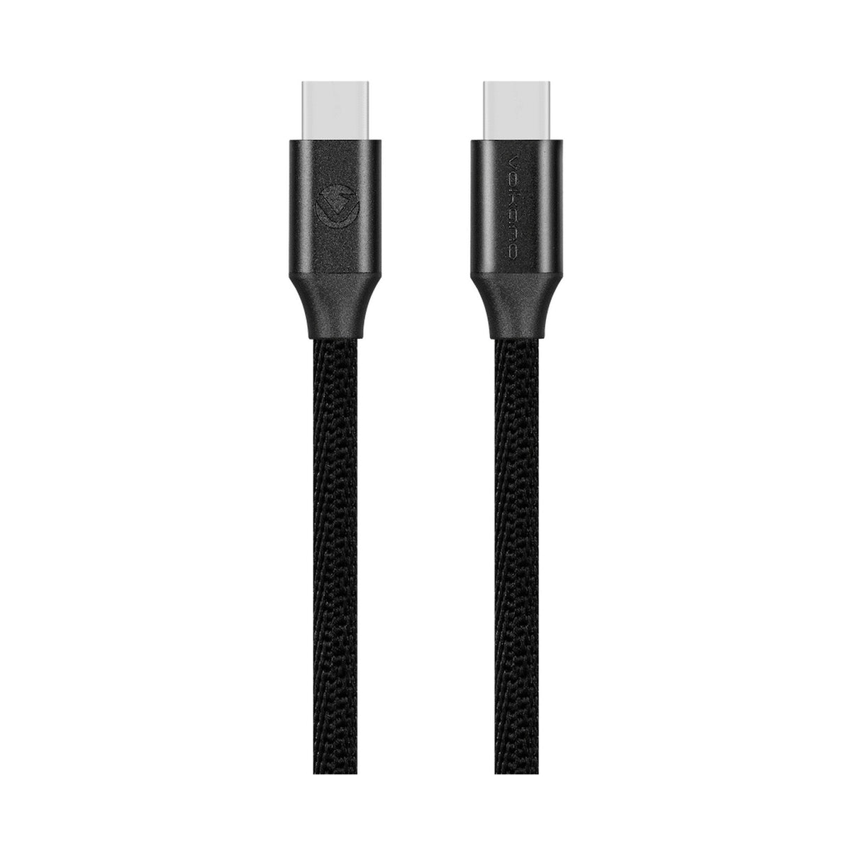 Volkano Weave Series Type-C to Type-C Cable (1.2m, 60w) - Black