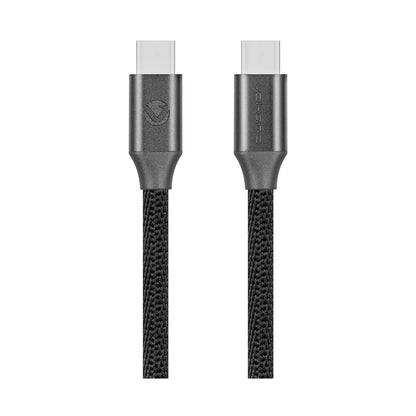 Volkano Weave Series Type-C to Type-C Cable (1.2m, 60w) - Black