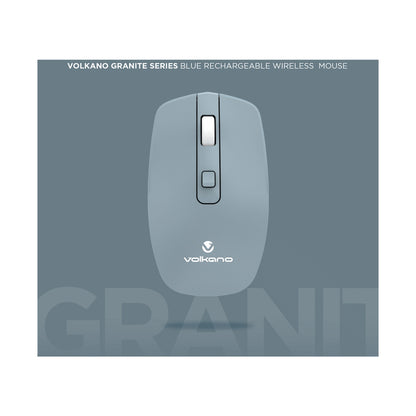 Volkano Granite Series Rechargeable Wireless Mouse - Blue