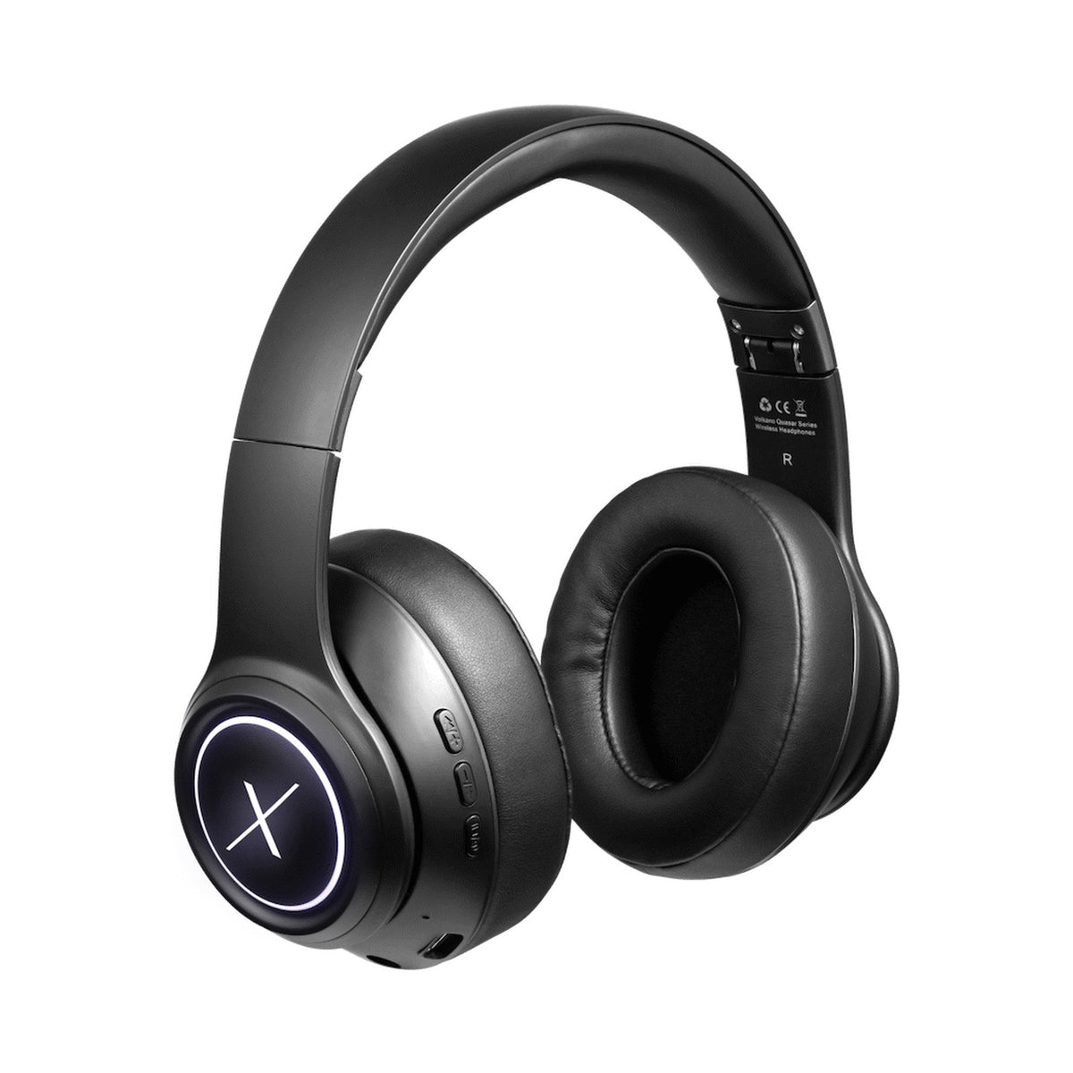 VolkanoX Quasar Series Bluetooth Headphones - Black