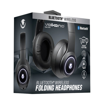 VolkanoX Quasar Series Bluetooth Headphones - Black