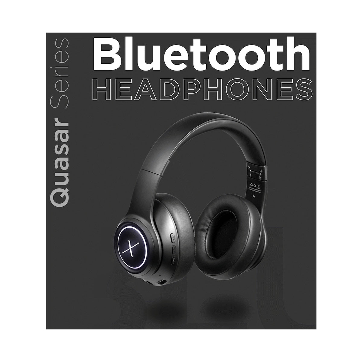 VolkanoX Quasar Series Bluetooth Headphones - Black