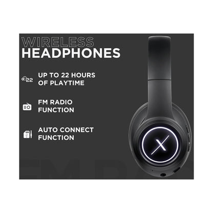 VolkanoX Quasar Series Bluetooth Headphones - Black