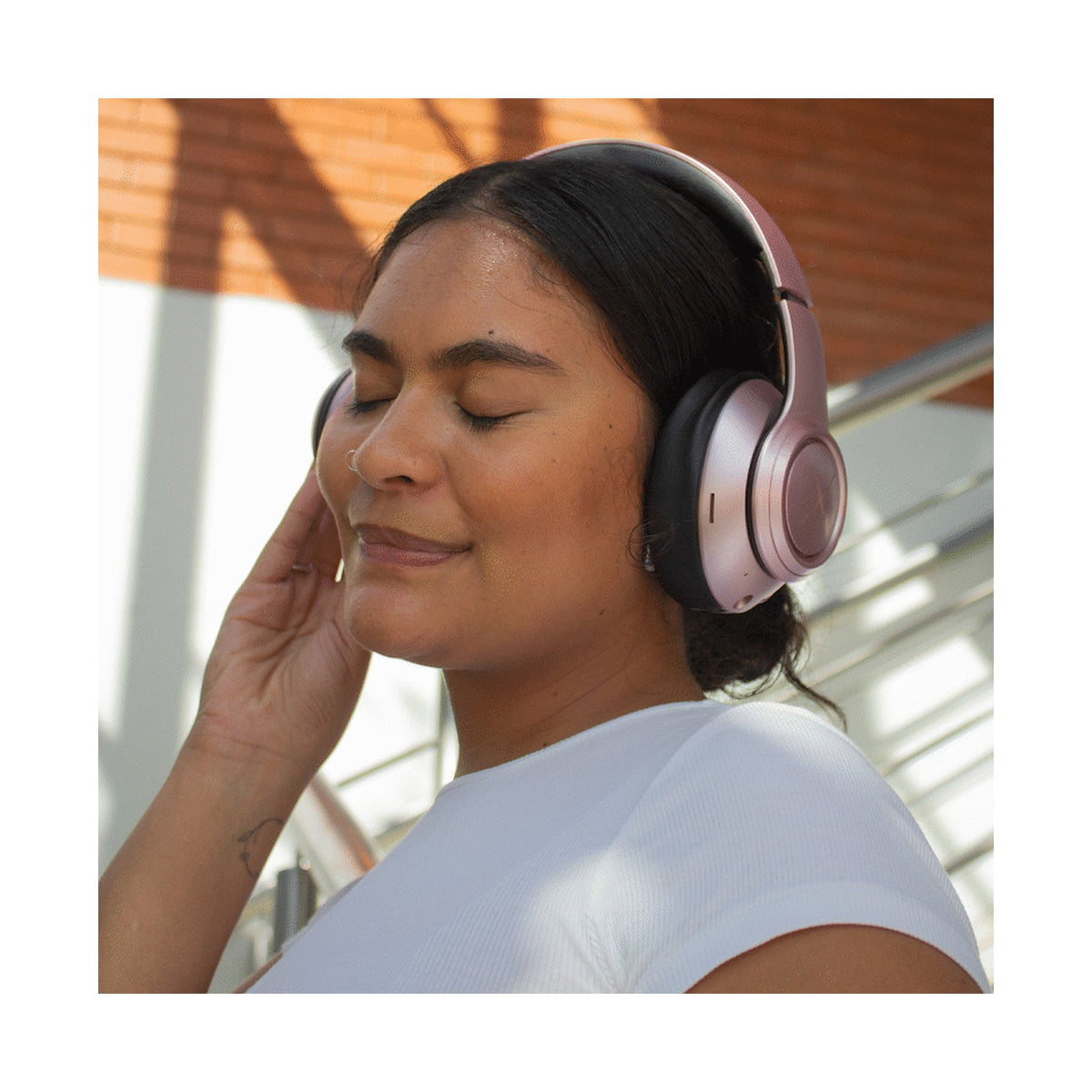VolkanoX Quasar Series Bluetooth Headphones - Rose Gold