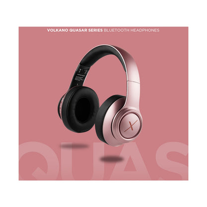 VolkanoX Quasar Series Bluetooth Headphones - Rose Gold