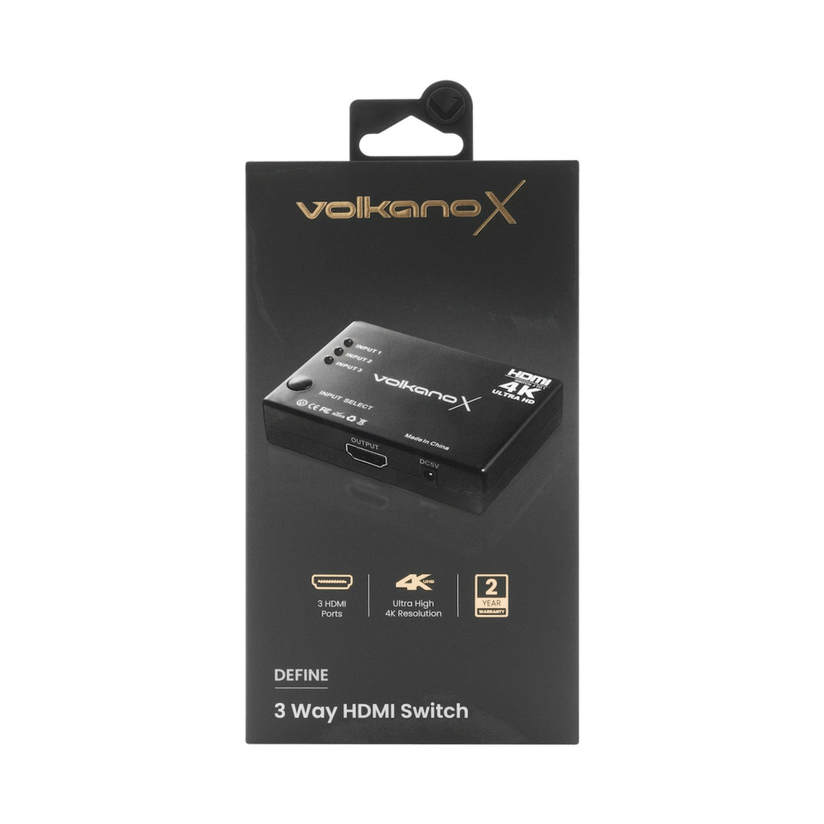 VolkanoX Define Series HDMI Switch 3-Way