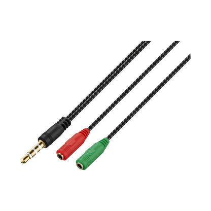 Volkano Unity Series AUX Splitter 4-Pole Plug to 2 AUX Sockets