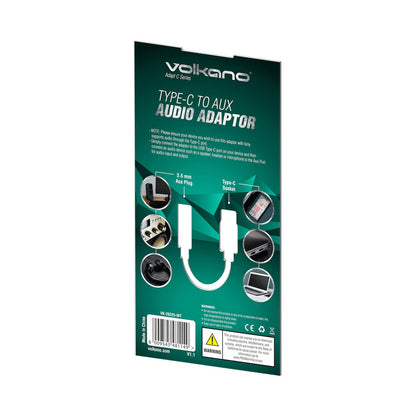 Volkano Adapt C Series Type-C to AUX Audio Adaptor