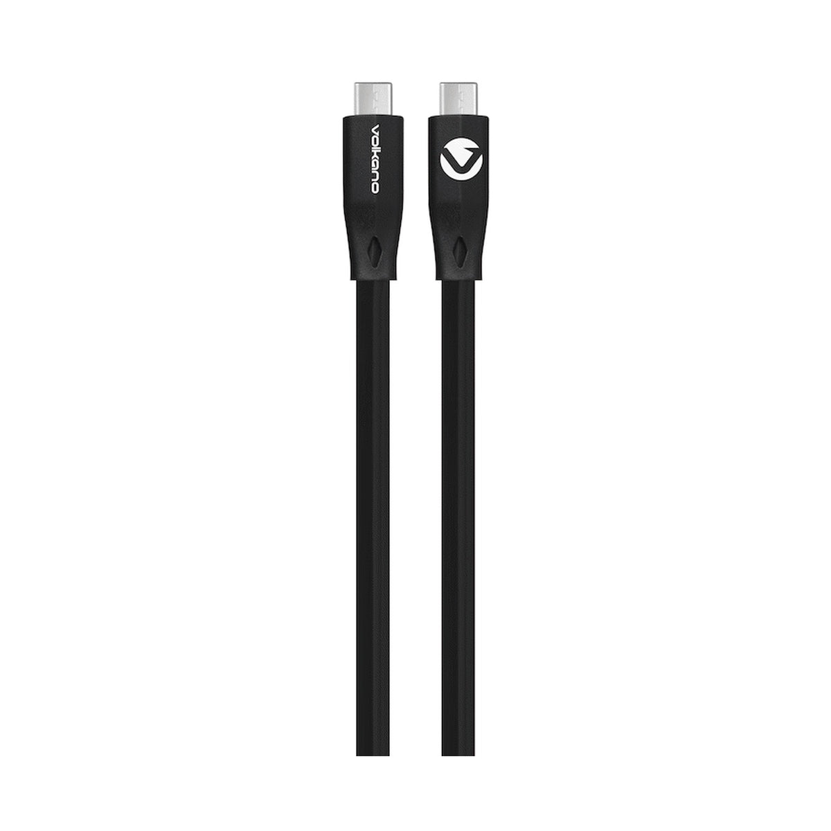 Volkano Slim Series Type-C to Type-C Cable 30W - Black (1.2m)