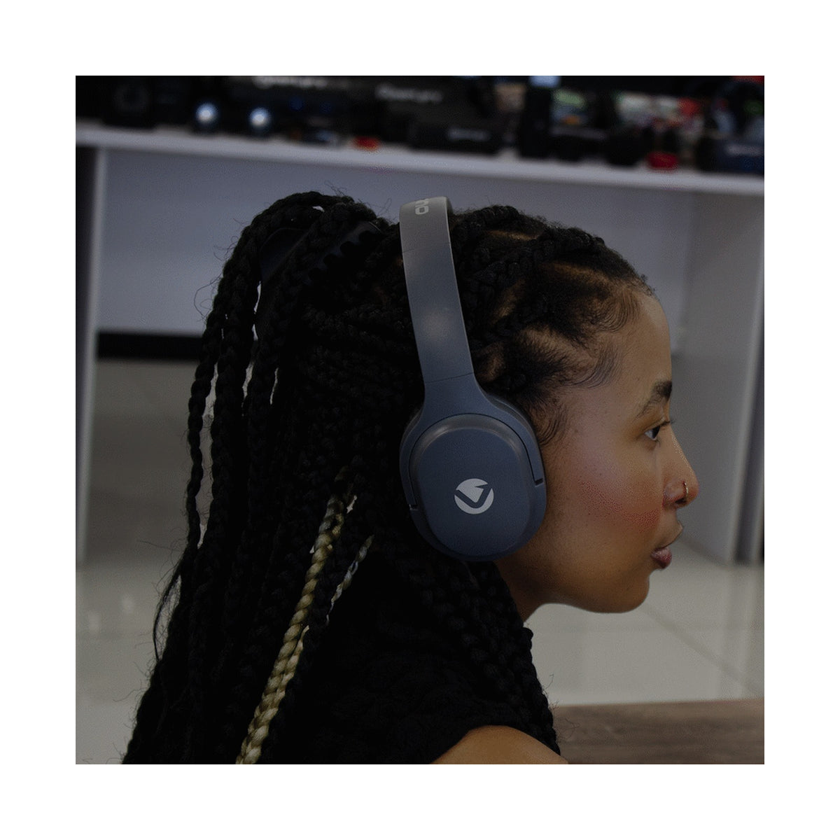 Volkano Pebble Series Bluetooth Headphones - Dark Grey