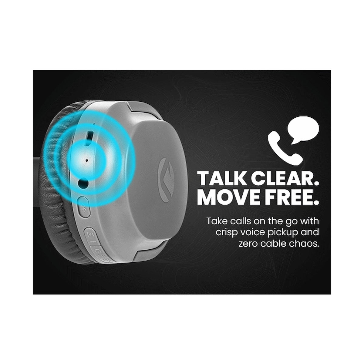 Volkano Pebble Series Bluetooth Headphones - Dark Grey