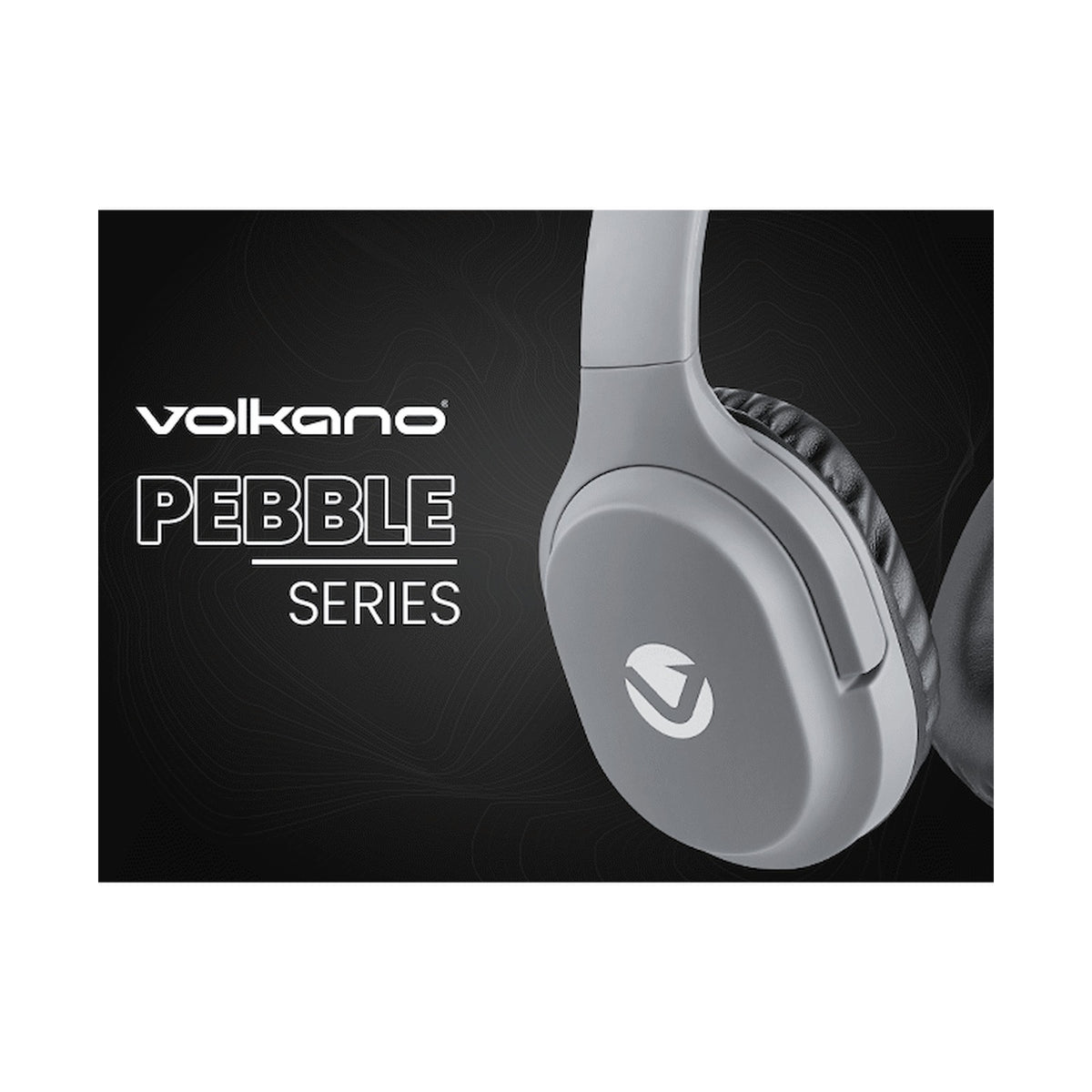 Volkano Pebble Series Bluetooth Headphones - Dark Grey