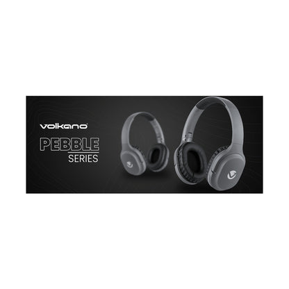 Volkano Pebble Series Bluetooth Headphones - Dark Grey