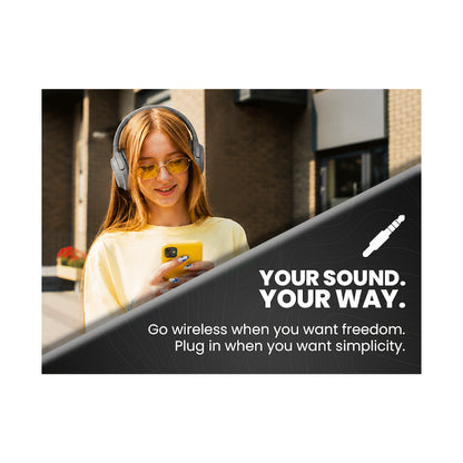 Volkano Pebble Series Bluetooth Headphones - Dark Grey