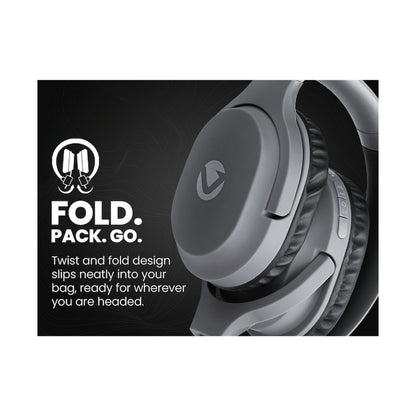 Volkano Pebble Series Bluetooth Headphones - Dark Grey