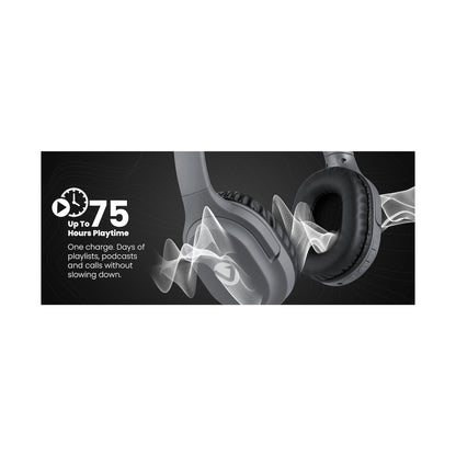 Volkano Pebble Series Bluetooth Headphones - Dark Grey