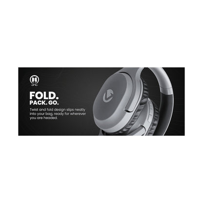 Volkano Pebble Series Bluetooth Headphones - Dark Grey
