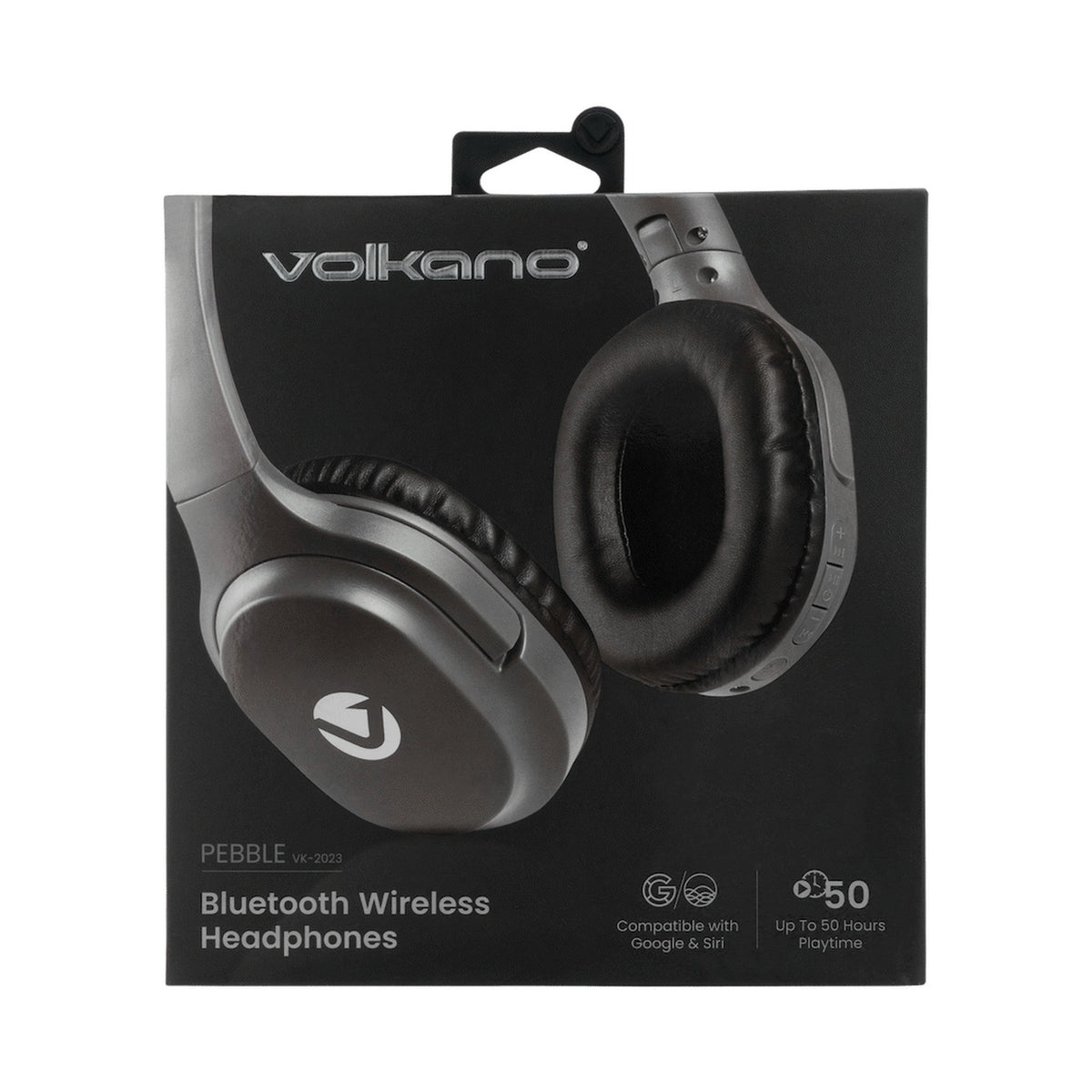 Volkano Pebble Series Bluetooth Headphones - Dark Grey