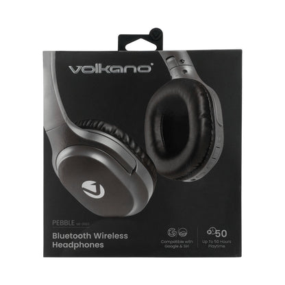 Volkano Pebble Series Bluetooth Headphones - Dark Grey