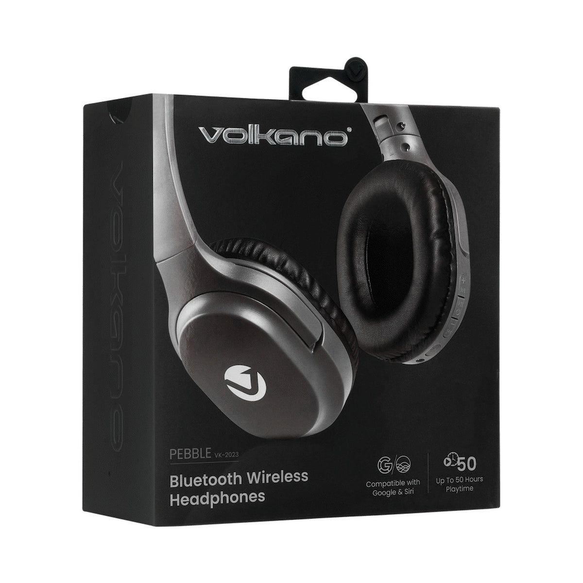 Volkano Pebble Series Bluetooth Headphones - Dark Grey