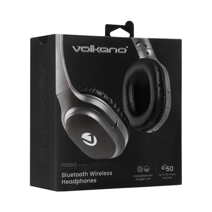 Volkano Pebble Series Bluetooth Headphones - Dark Grey