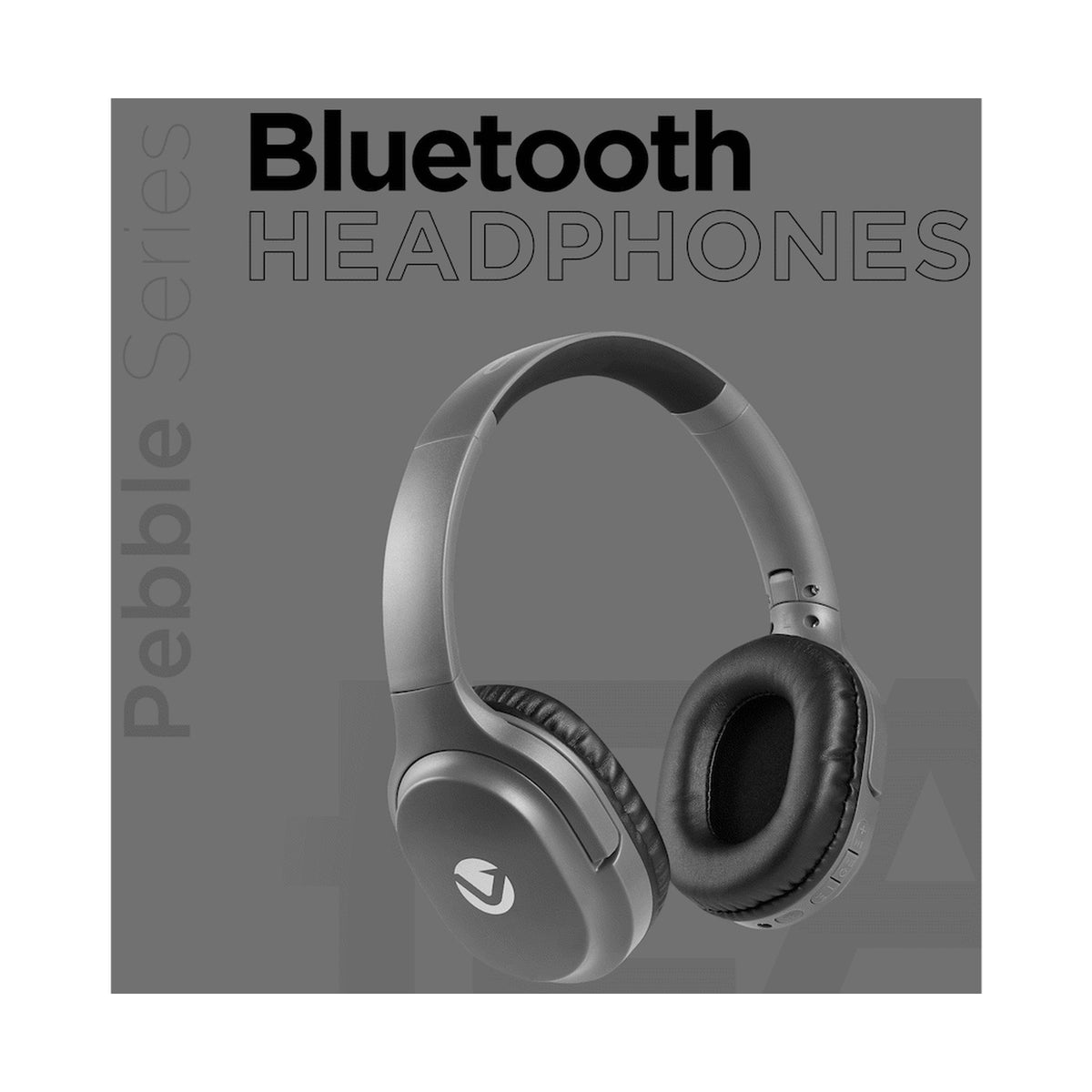 Volkano Pebble Series Bluetooth Headphones - Dark Grey
