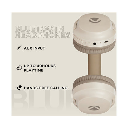 Volkano Pebble Series Bluetooth Headphones - Khaki