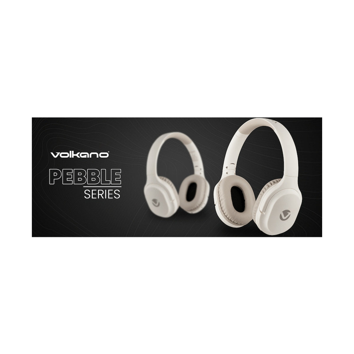 Volkano Pebble Series Bluetooth Headphones - Khaki