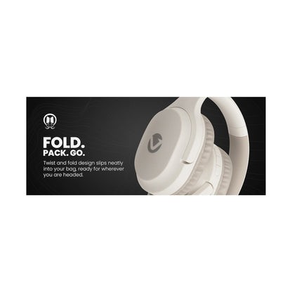 Volkano Pebble Series Bluetooth Headphones - Khaki
