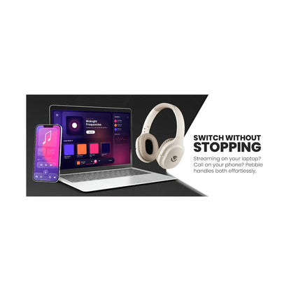 Volkano Pebble Series Bluetooth Headphones - Khaki