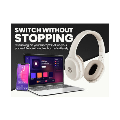 Volkano Pebble Series Bluetooth Headphones - Khaki