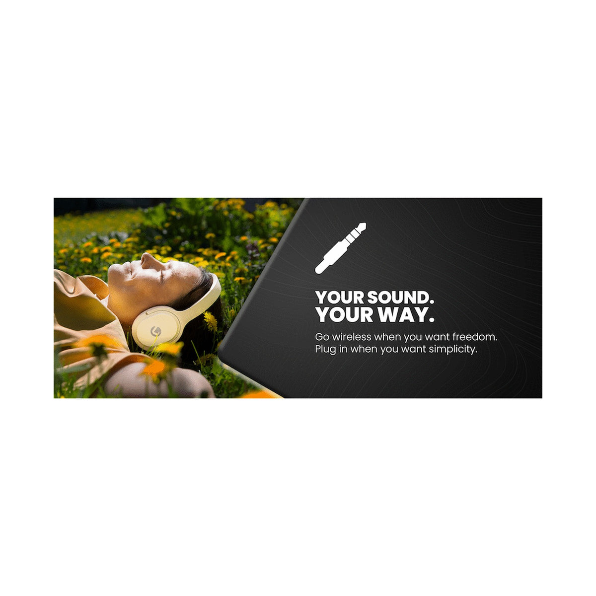 Volkano Pebble Series Bluetooth Headphones - Khaki