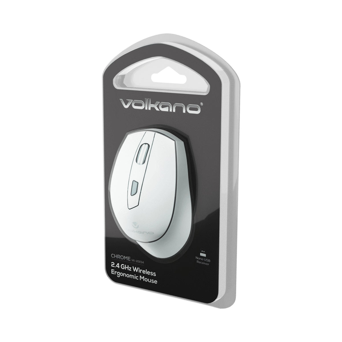 Volkano Chrome Series Wireless Mouse - Gray