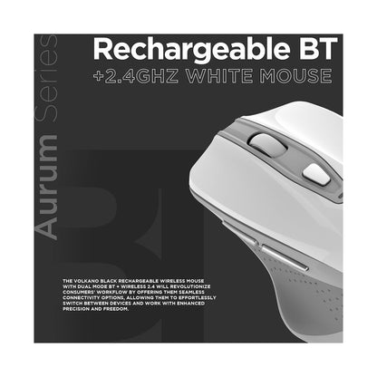 Volkano Aurum Series Bluetooth Wireless Mouse - White